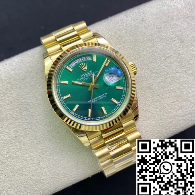 Green Rolex EW Day Date Dial 118238 Factory 0523